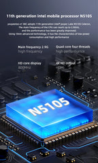 Youyeetoo X1 SBC Intel 11th Gen Jasper Lake N5105 Development Board X86 Computer Windows 10/11 Pro Ubuntu OS Support WiFi 6,NFC