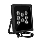 1pc 940NM Waterproof Infrared Illuminator 60M IR Distance Adjustable Beam Angles 8-array LEDs For Monitoring Supplemental Lights