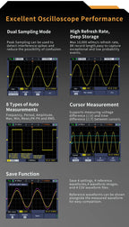 OWON HDS2102S/HDS272S/HDS242S Handheld 3-in-1 Digital Oscilloscope, Signal Generator, Multimeter | 100MHz Bandwidth, 2 Channels