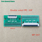 1pcs  Test Board FPC 6 8 10 12 20 30 24 Pin PCB Double Sided FFC FPC Flex Cable Adapter Pitch 0.5mm 1.0mm to 2.54mm Connector