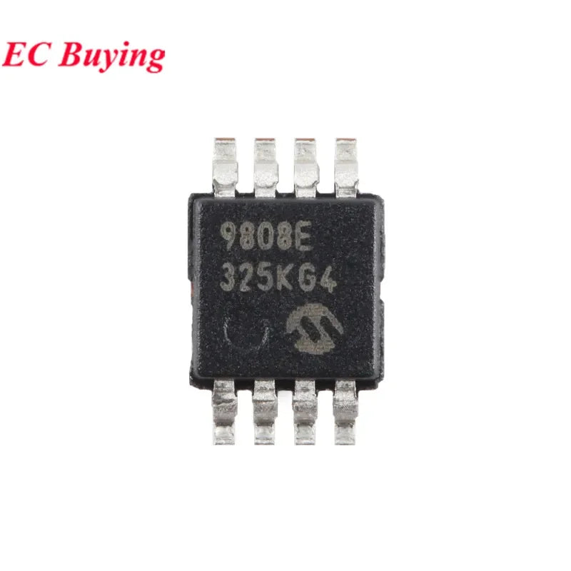 5Pcs/1pc MCP9808T-E/MS MCP9808 MCP9808T 9808E MSOP-8 ±0.5° Digital Temperature Sensor Chip IC
