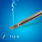 QUICKO T12-K KL KR KU KF Shape K Series Welding Iron Tips OLED&STC-LED T12 Soldering Station 7s Melt Tin
