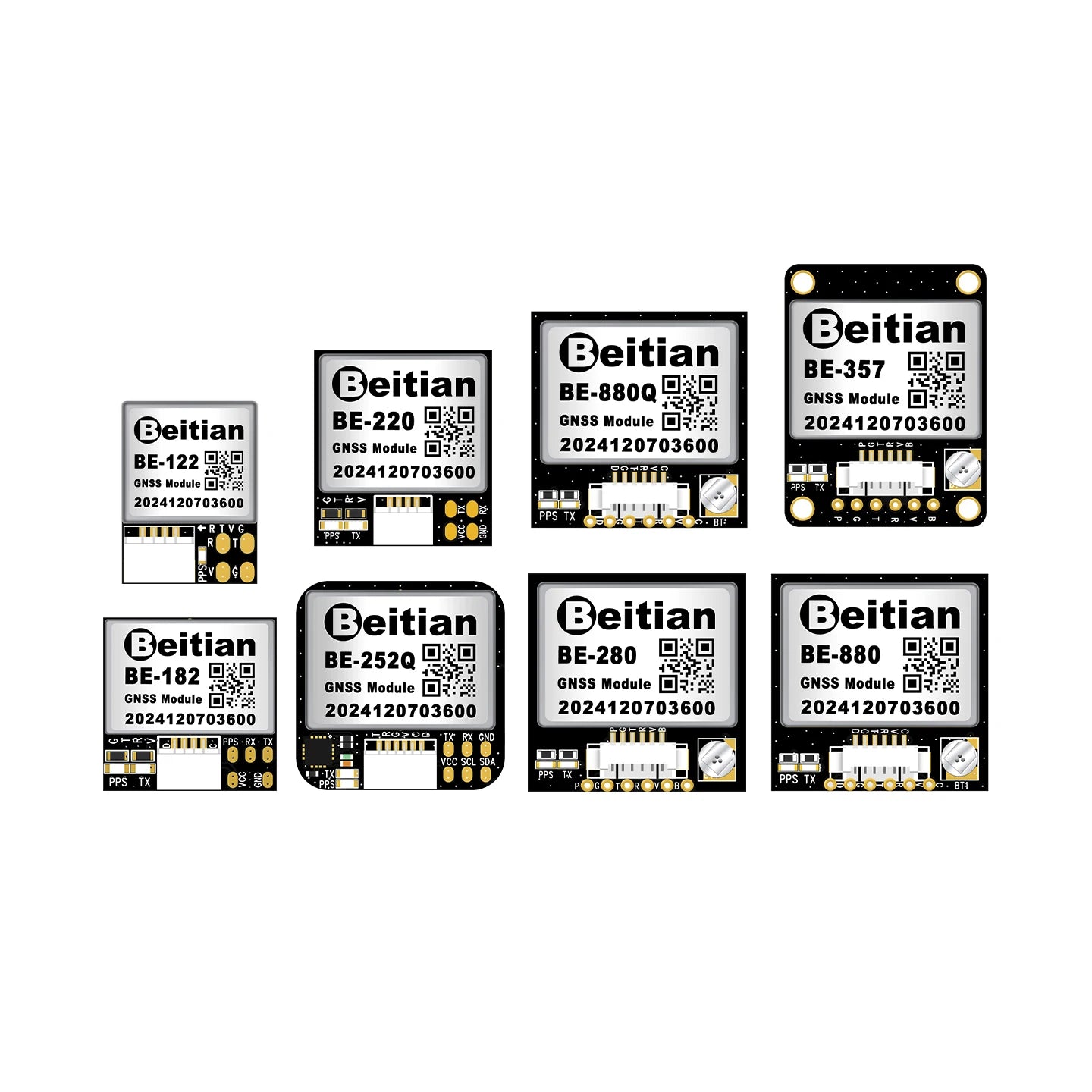 Beitian BE Series BE-180 - BE-882 GNSS Module Ublox M10 TTL Built-in IST8310 Compass BDS GPS GALILEO FPV UAV Flight Control