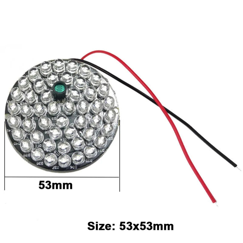 CCTV Night Vision Fill Light 48 LED 850nm Illuminator IR Infrared Light Lamp Board For 60 CCTV Security IR Camera