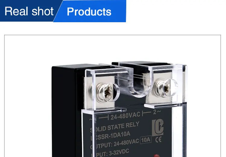 LCTC SSR Solid State Relay 10A 25A 40A 60A 80A 100A 120A 200A 240A Single Phase Control Relay DC TO AC DC TO DC AC TO AC 3-32VDC
