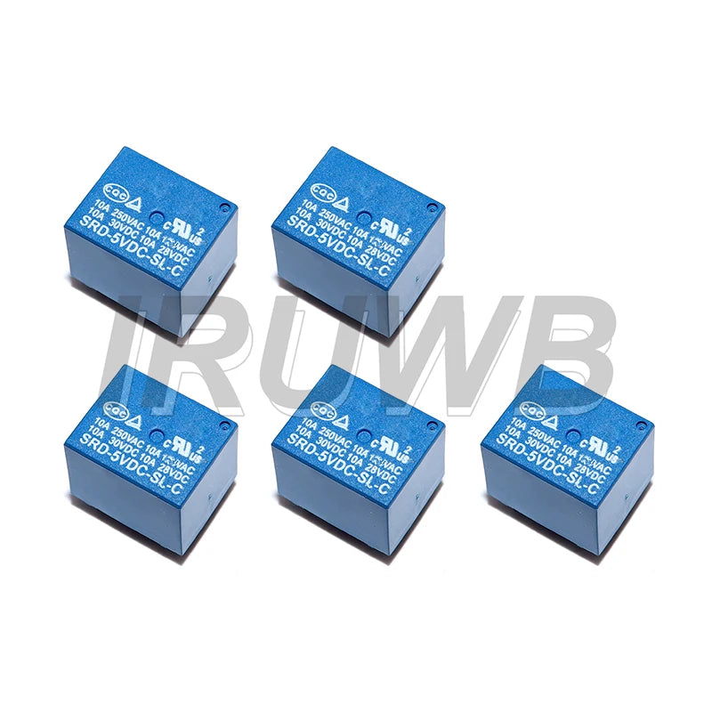 5PCS 5PINS 3V 5V 9V 6V 24V 12V Relay High-quality SRD-03VDC-SL-C SRD-05VDC-SL-C SRD-09VDC-SL-C SRD-03 05 09 06 24 12VDC-SL-C