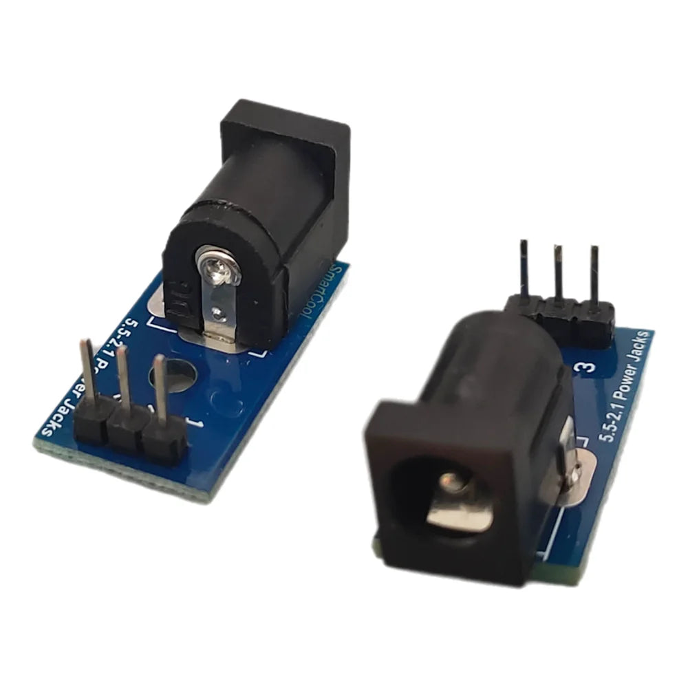 2/5PCS 5.5x2.1mm Power Jacks DC005 To DIP Adapter Circuit Board DC Power Socket Breadboard Interface Test Conversion Board