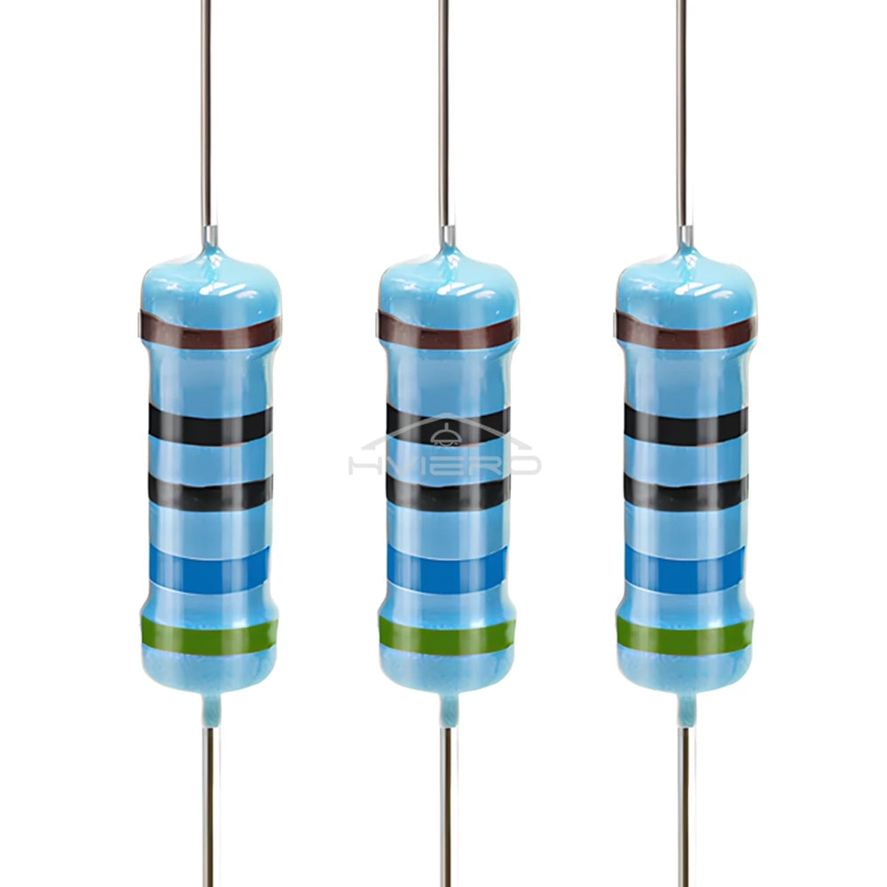 100Pcs 560 Ohm Resistors 1% 1/4W Cylinder Ideal Carbons Direct Insertion For LEDs Bulk Braiding Film Powerful Protection Circuit