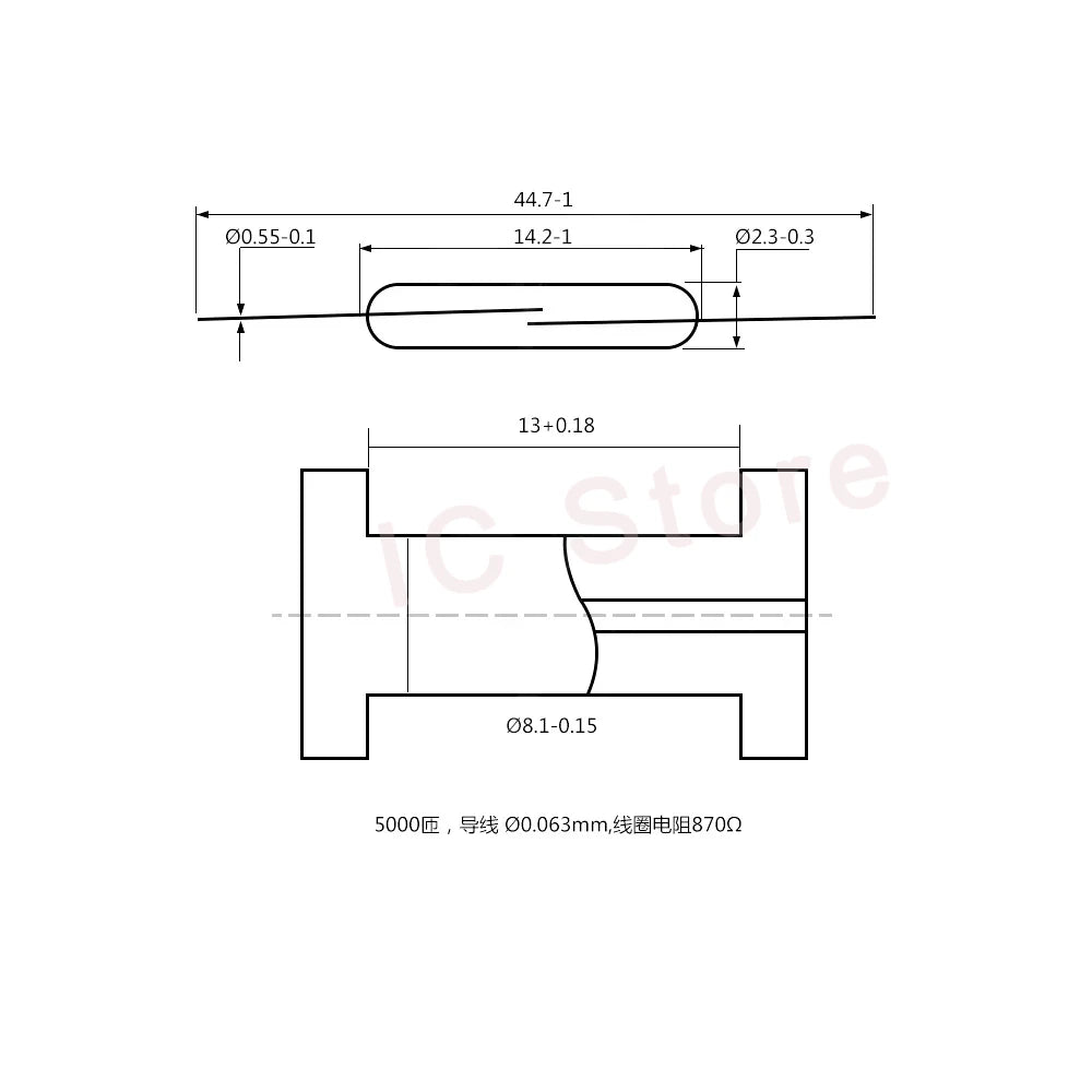 50PCS Magnetic Reed Switch Sensor GPS-11 GPS-14A GPS-14B MKA07101 MKA10110 MKA17101 Normally Open Normally Closed NO NC