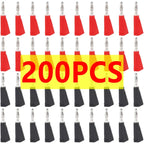 40/200Pcs 4mm Banana Plug Stackable Banana Audio Connector Copper Nickel Plated Soldering Electrical Terminal Banana Plugs