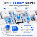 Three Pin Tactile Keyboard Switch Sturdy Plastic Key Clicker Key Replacement Parts for Mechanical Keyboard Servicing Accessories
