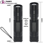 Professional Focus Night Vision Hunting Torch, Tactical Infrared Radiation Zoomable LED Flashlight, IR 850nm, 940nm, 10W