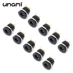 10Pcs DC Power Jack Socket Female Connector 5.5x2.1mm 3.5x1.3mm DC005 DC022 DC099 DC Plug Socket Nut Panel Mount Adapter