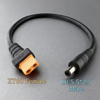 XT60 Male Female To DC 5.5*2.1/5.5*2.5 RC Battery Charging Connector Suitable For Aircraft Model Battery/drone Power Connection