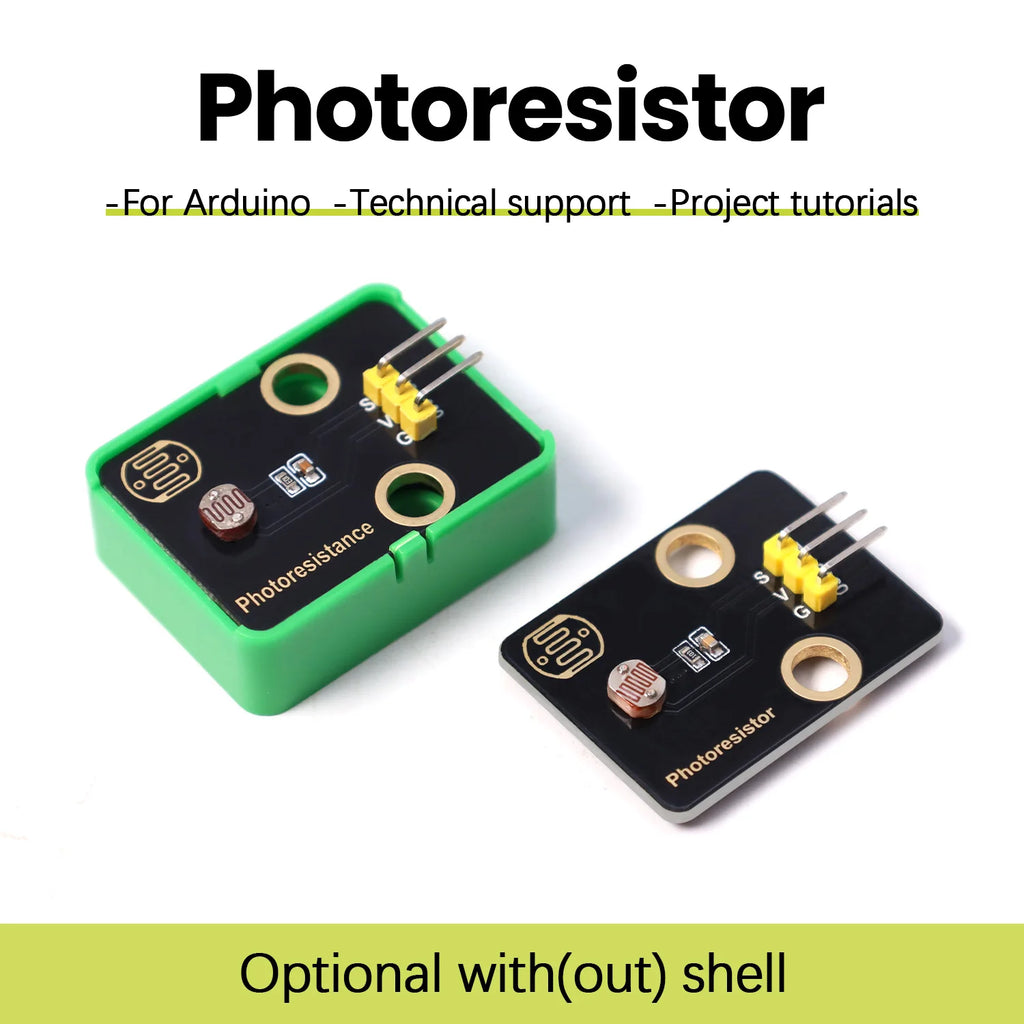 Photoresistor Sensor LDR Sensor Module DIY Electronic Building Blocks for Arduino UNO R3 Projects Compatible with Lego Blocks