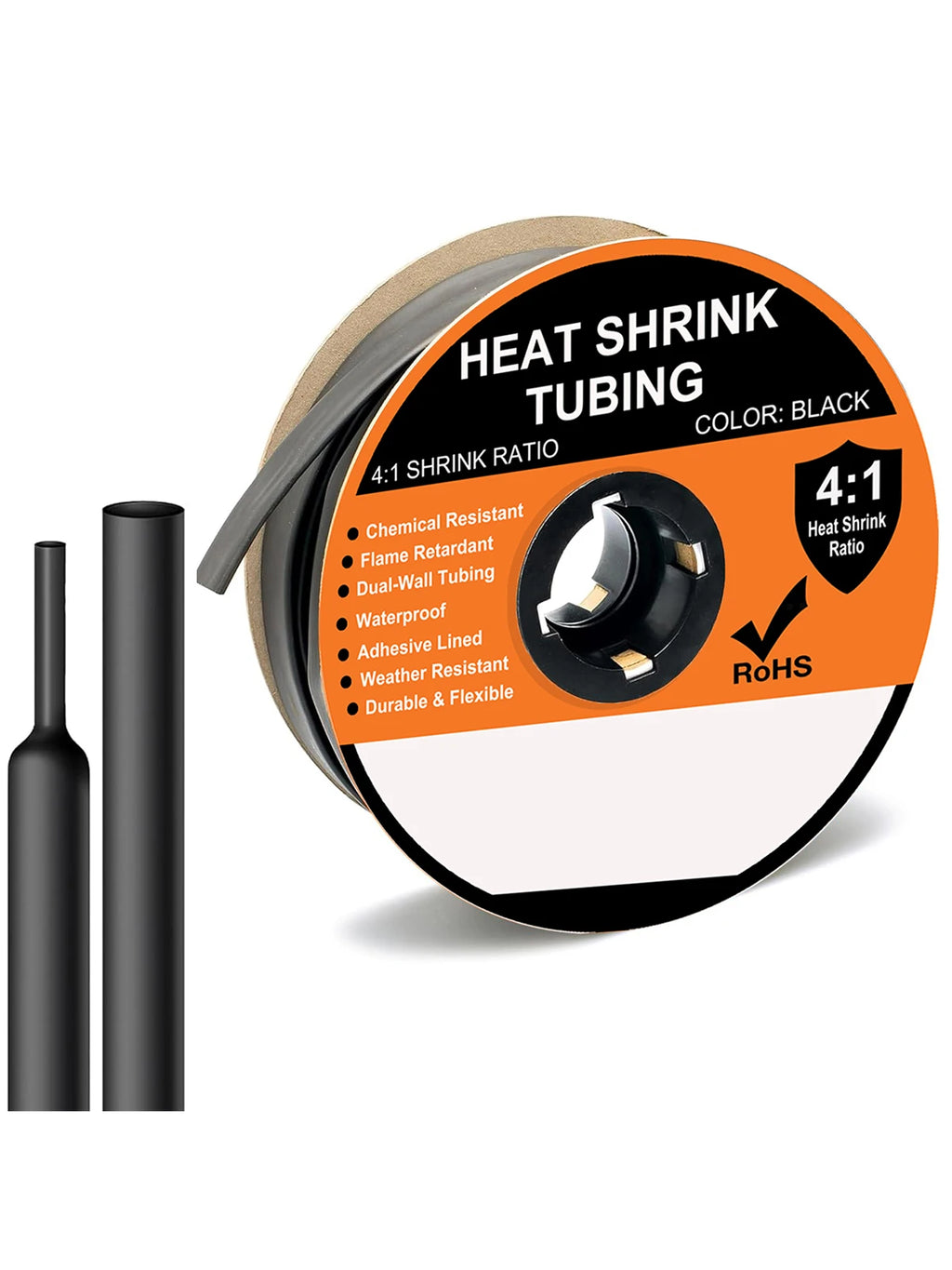 A Roll 4:1 Ratio Φ4mm-Φ32mm Heat Shrink Tubing Dual Wall Adhesive Lined Shrinkable Wire Wrap Tube Waterproof Industrial Marine