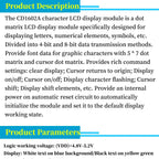 DC5V LCD1602 Screen Module 16*2 Display in ASCII Character Set PCF8574 I2C Interface Expand for Arduino development
