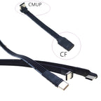 USB 2.0 Type C to Type C Extension Cable 90° Adapter FPC FPV Band Flat USB C Cable 2A 5CM-100CM