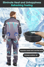 Air Conditioner Vest Cooling Fan 5V or 12V Adjustable Gear High Speed Fan For High Temperature Outdoor Work Fast Cooling DC Fan