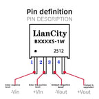 DC‑DC Converter With 1.5kV Input/Output Isolation, 5V To 5V Conversion, 1W Output Power, B0505S‑1WR3, Short‑Circuit Protection