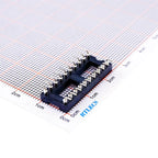 5/50 Pcs 2.54MM Pitch SMD DIP IC Socket Contact Clip Surface Mount Machined Receptacle 4 6 8 10 12 14 16 18 20 24 Pin Row 7.62mm