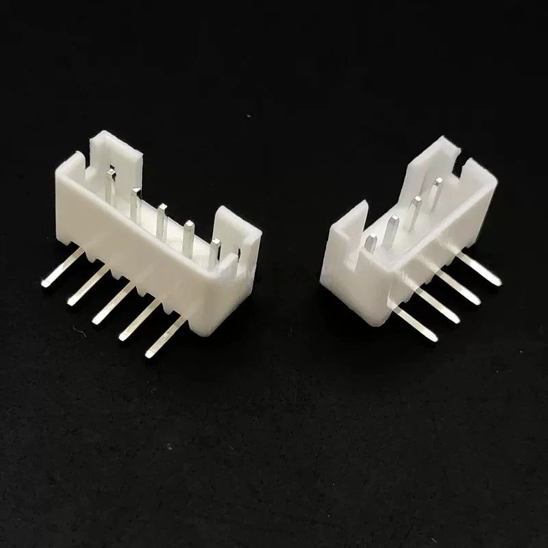 50pcs PH2.0 Connector Pitch 2.0mm Pin Header Male Connector Right Angle 90 Degrees Bend Curved Needle 2/3/4/5/6/7/8/9/10-12pin