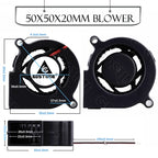 Gdstime 4010 24V Blower 12V 5V Cooler Fan 5015 Radial Fan 50x15MM Turbine Cooling Fan 30MM Micro Fan for 3D Printer Part Cooling