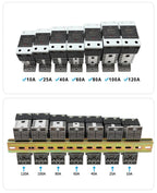 OMCH DIN Rail SSR Solid State Relay With Aluminum Heat Sink DA AA DD 3-32VDC 10A 25A 40A 60A 80A 100A 120A Single Phase Control