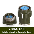 Y28M Aviation Connector YP28 28mm Aviation Plug Aviation Socket 4/7/8/10/12/14/19/24/32/37 Pin Male Female Cable Joint