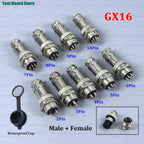 1/5/10Set GX16 Aviation Connector 2 3 4 5 6 7 8 9 10 Pin Male Plug Female Socket Waterproof Circular Connector