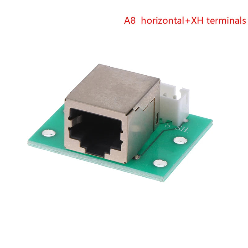 1Pc RJ45 Adapter Board To XH2.54 Modular Ethernet Connector Adapter Network Interface + Breakout Board + Pin Header