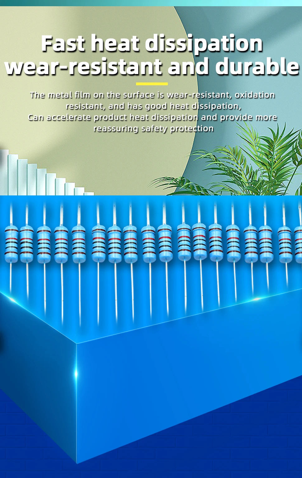 20PCS 1W 1% Metal Film Resistor 0.24Ω~2.2MΩ 1 10 47 100 200 220 300 470 910 1k 4.7k 10k 20k 47k 100k 220K 330K 470K 910k 1M ohm