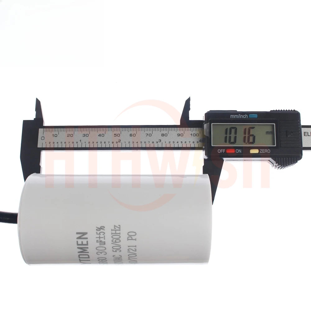 1pc CBB60 Motor Run Capacitors 5% for Washing Machine 450V 3UF 4UF 5UF 6UF 8UF 10UF 12UF 15UF 18UF 20U 450VAC Starting Capacitor