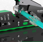 LAOA Network Crimping Tool Ethernet Cable Crimper Pliers for RJ45 RJ11 Connector Professional Wire Stripper Cutter Crimper