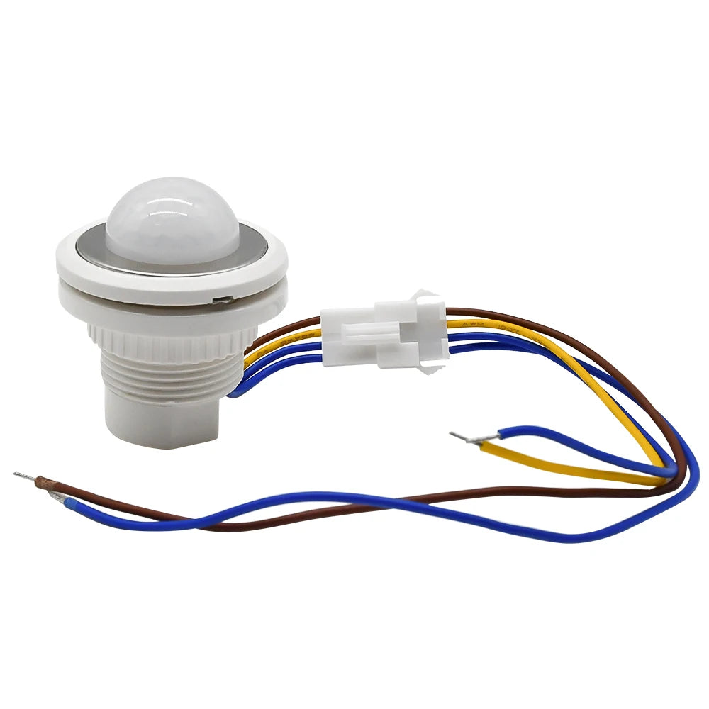 AC85-265V Infrared Motion Sensor IR Detector Switch Auto On Off Adjustable Time Delay Human Body Induction Lamp