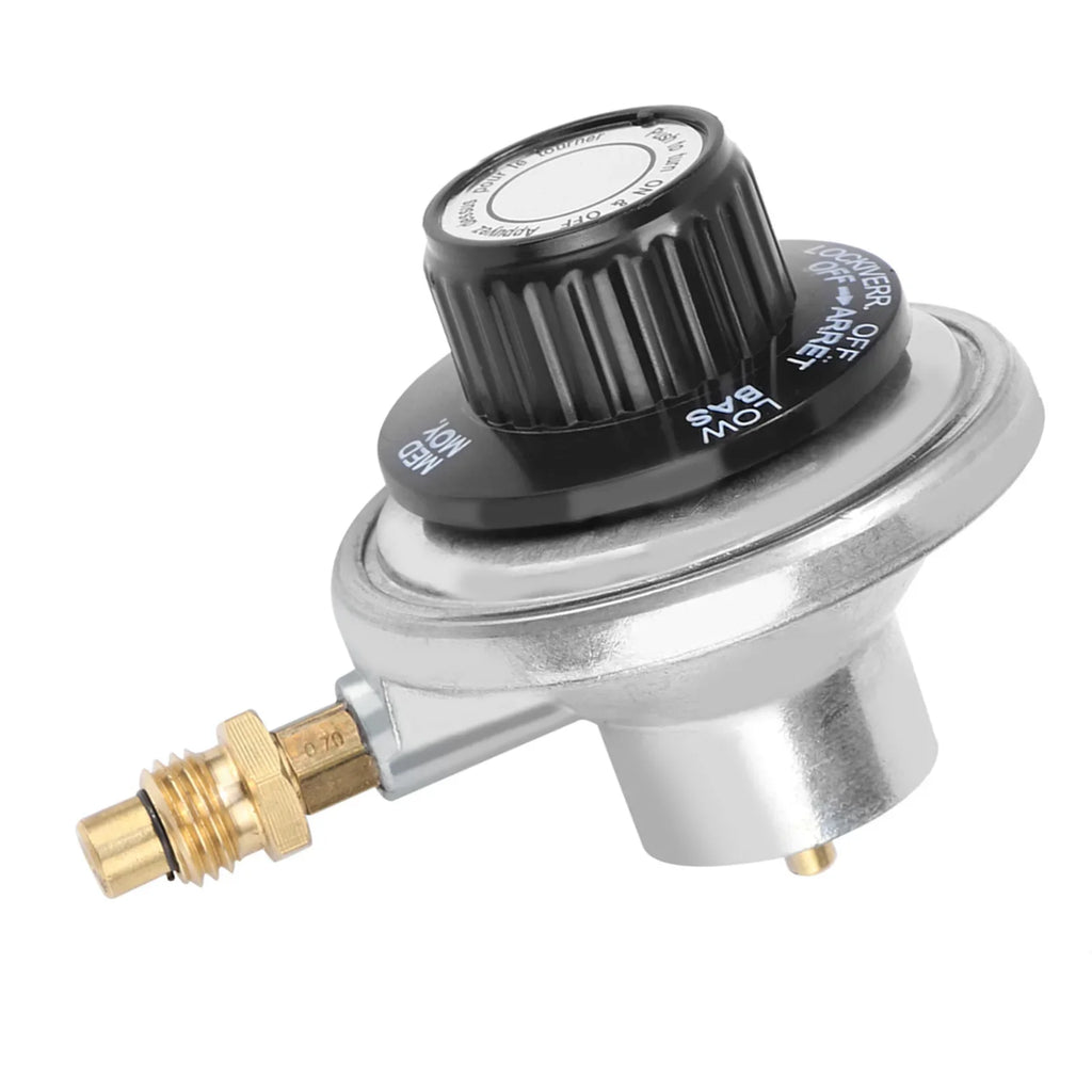 Low Pressure Adjustable Regulator Zinc Alloy 1"‑20UNF Propane Gas Low Pressure Adjustable Regulator Control Valve BBQ Grill