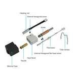 For Anycubic Kobra 3 V2 Hotend Nozzle Thermistor Heating 24v 50w Heater Block For Anycubic Kobra 3 Combo Spare Parts Accessories