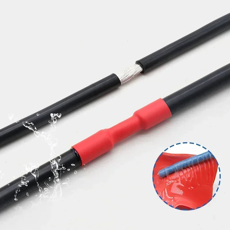 1~10m 4:1 Transparent Heat Shrink Tubing With Glue 4~ 52mm Double Wall Adhensive Polyolefin Sleeve Lined Wire Cable Protector