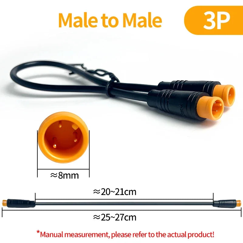 4Pcs M8 IP67 Waterproof Sensor Cable Connector 2 3 4 5 6 Pin Male Female Plug Socket 20cm Wire Extension Kit Industrial