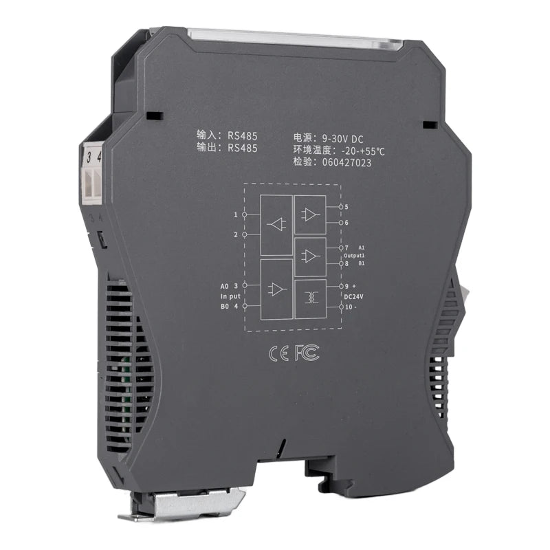 RS485 Repeater Intelligent Isolation 1 In 1 Out 2 Out 4 Out Module Industrial Grade DIN Rail Mounting RS485 Converter