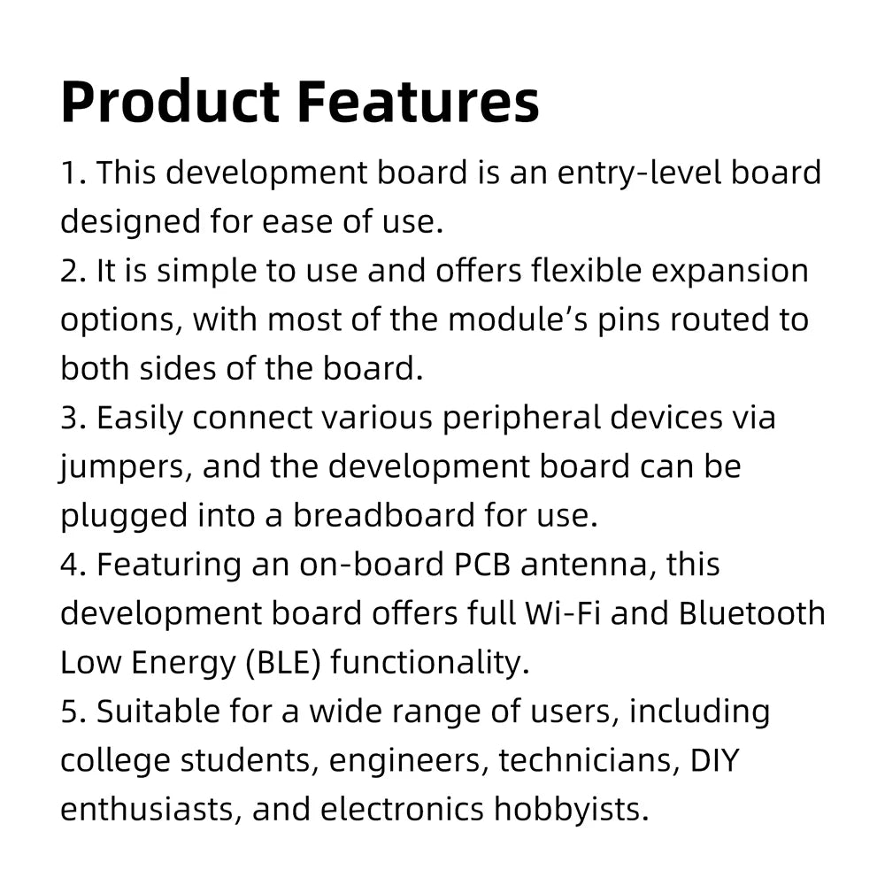 ESP32 S3 DvKitC 1 WiFi BT Development Board Module Cp2102 Onboard Esp32 S3 N16R8 Module 44Pin Type C