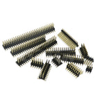 10PCS  SMD 1.27mm strip Double Row Male Pinheader Socket pitch strip connector SMT  2*3/4/5/6/7/8/10/12/13/15/20/25/30/40 PIN