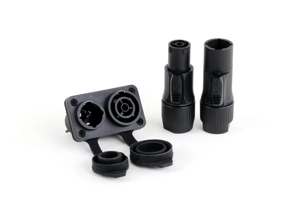 Waterproof True Locking 3Pin Powercon Male/Female Plug Connector In&Output NAC3FX-WP Coupler Panel Mount Chassis Socket Adapter