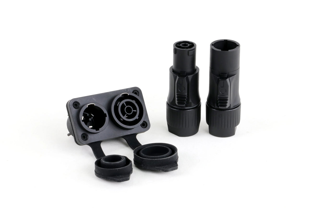 Waterproof True Locking 3Pin Powercon Male/Female Plug Connector In&Output NAC3FX-WP Coupler Panel Mount Chassis Socket Adapter
