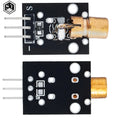 1PCS  KY-008 650nm Laser sensor Module 6mm 5V 5mW Red Laser Dot Diode Copper Head for arduino DIY Kit