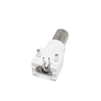 5pcs BNC Female Right Angle Panel Mount Plastic Type White PC Board PCB With Nut bulkhead Connector