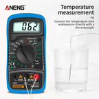 ANENG AN8205C Volt Ohm Multimetro Tester Meter With Thermocouple LCD Backlight Portable Digital Multimeter AC/DC Ammeter