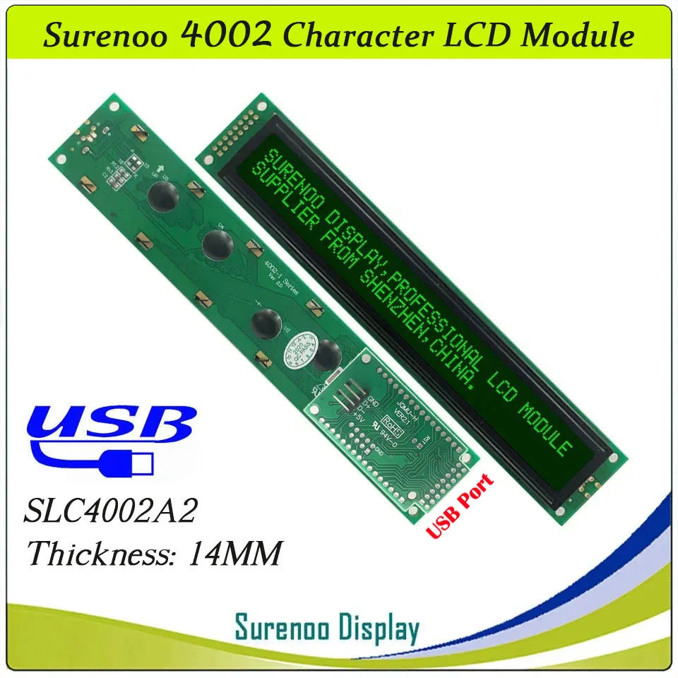 Serial IIC / I2C / TWI 4002 402 40*2 Character LCD Module Display Yellow Green Blue with Backlight for Arduino