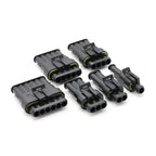 20/50/100Sets 1.5 Series AMP Automobile Connectors 1/2/3/4/5/6 Pin Super Seal Waterproof  Electrical Wire Connector PA66 Nylon