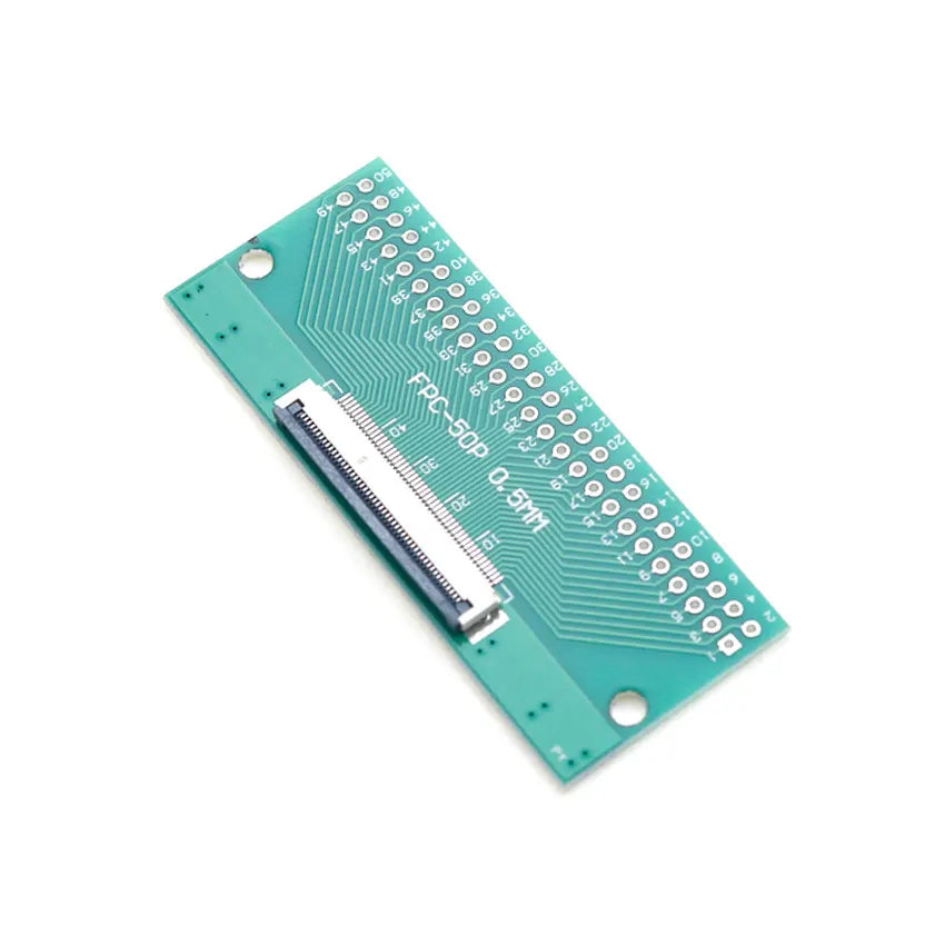 4P/6P/8P/10P/12P/14P/15P/16P/18P/20P/22P/24P/26P/30P/34P/80P FPC/FFC Flexible Cable Adapter Board 0.5mm SMT To 2.54mm Connector